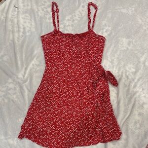 Trixxi Red Floral Dress